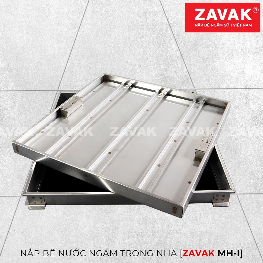 Nắp đậy bể nước ngầm Mh-i60 5 Nắp thăm bể ngầm zavak mh-I60. khung inix 304.Nắp lát gạch kích thước 60x60cm