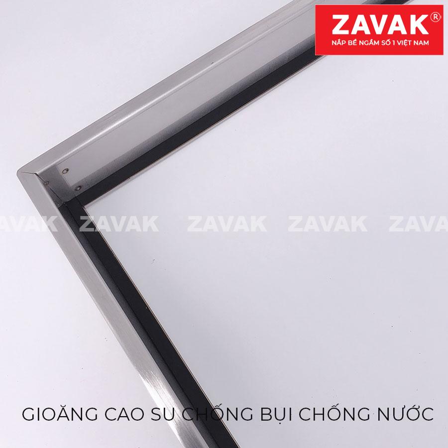 Nắp đậy bể nước ngầm Mh-i60 11 gioăng cao su chống bụi ngăn nước của nắp bể nước ngầm âm sàn inox Zavak MHI