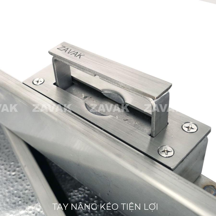 Nắp đậy bể nước ngầm Mh-i60 10 Tay nâng Nắp bể nước ngầm âm sàn lát gạch inox Zavak MHI tay nâng kéo thông minh