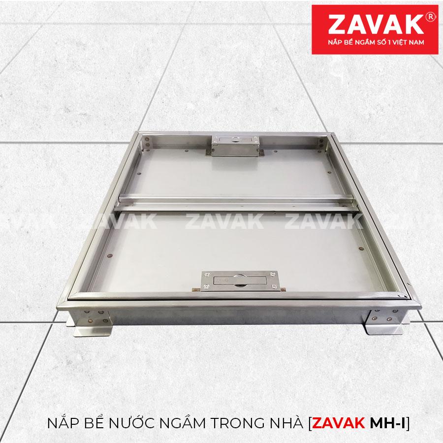 Nắp đậy bể nước ngầm Mh-i45 4 Khung Nắp bể nước ngầm âm sàn inox Zavak MHI