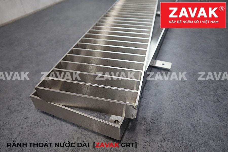 Mương rãnh thoát nước GRT-40 6 Mương Rãnh thoát nước tầng hầm, mương thu thoát nước gara inox Zavak grating