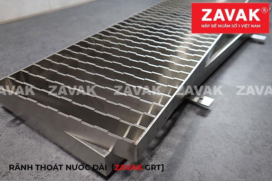 Mương rãnh thoát nước GRT-40 3 Mương Rãnh thoát nước tầng hầm, mương thu thoát nước gara inox Zavak grating