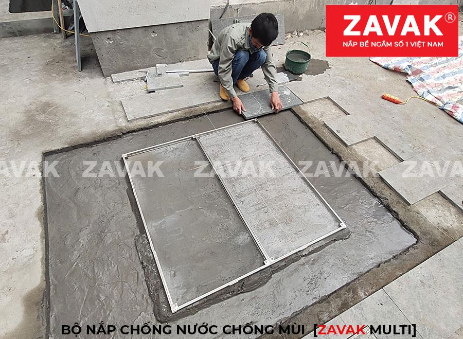 Bộ nắp bể kỹ thuật 4 Bộ nắp bể inox Zavak kích thước lớn, Nắp bể cân bằng hồ bơi, nắp bể kỹ thuật, nắp bể cá koi