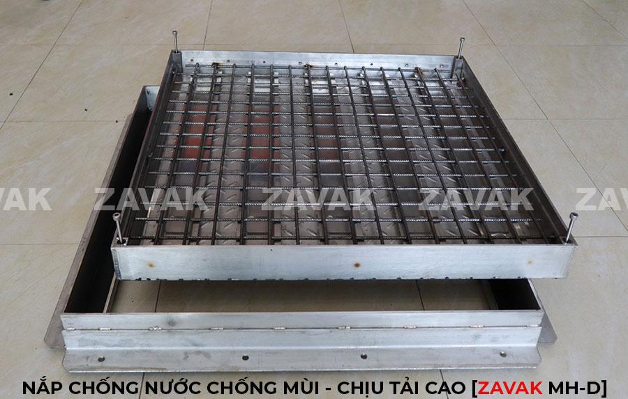 Nắp bể ngầm chịu tải Mh-D100 8 nắp thăm bể nước, nắp bể ngầm âm sàn inox, nắp hố ga inox chống nước chống mùi chịu tải cao ZAVAK MHD
