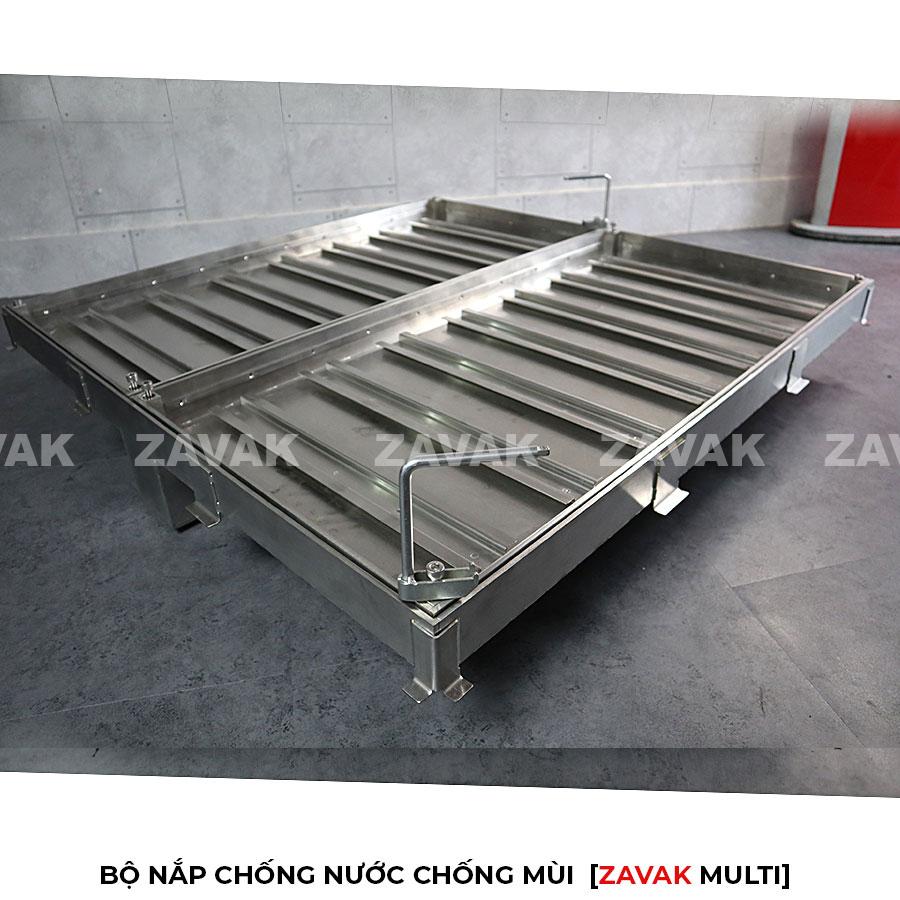 Bộ nắp bể kỹ thuật 7 Bộ nắp bể inox Zavak kích thước lớn, Nắp bể cân bằng hồ bơi, nắp bể kỹ thuật, nắp bể cá koi