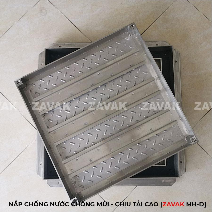 Nắp bể ngầm chịu tải Mh-D100 6 nắp thăm bể nước, nắp bể ngầm âm sàn inox, nắp hố ga inox chống nước chống mùi chịu tải cao ZAVAK MHD