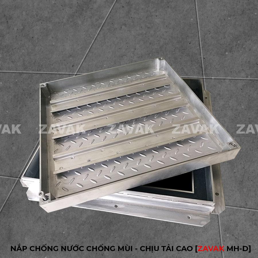 Nắp bể ngầm chịu tải Mh-D100 7 nắp thăm bể nước, nắp bể ngầm âm sàn inox, nắp hố ga inox chống nước chống mùi chịu tải cao ZAVAK MHD