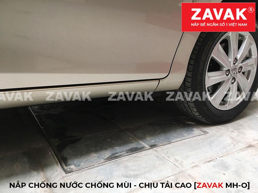 Nắp bể ngầm chịu tải cao Mh-O90 20 Nắp bể nước ngầm inox âm sàn inox, nắp hố ga chống mùi chịu tải cao cho xe 7 chỗ ZAVAK MHO