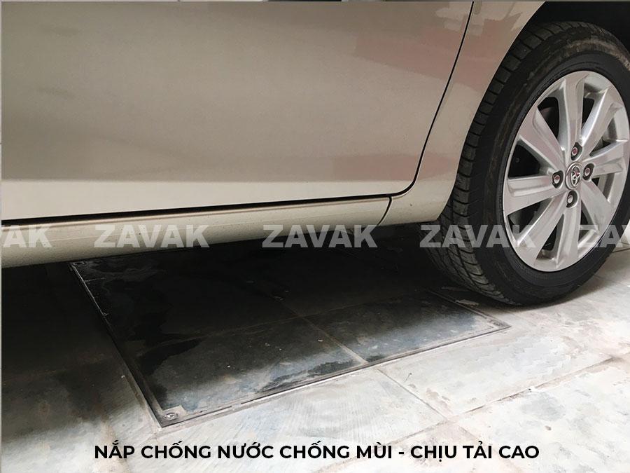 Nắp bể ngầm chịu tải Mh-D100 13 Lắp đặt nắp thăm bể nước nắp bể ngầm âm sàn nắp hố ga inox Zavak