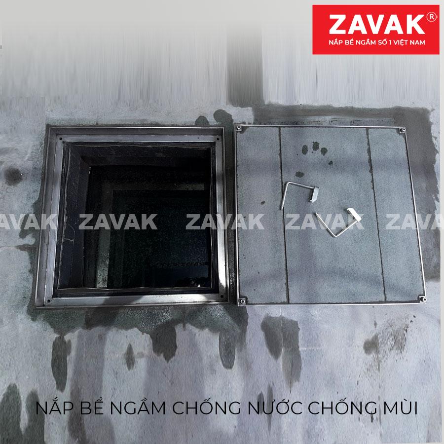 Nắp bể ngầm chịu tải cao Mh-O90 15 Nắp bể nước ngầm chống nước mưa, nắp hố ga chống mùi inox ZAVAK
