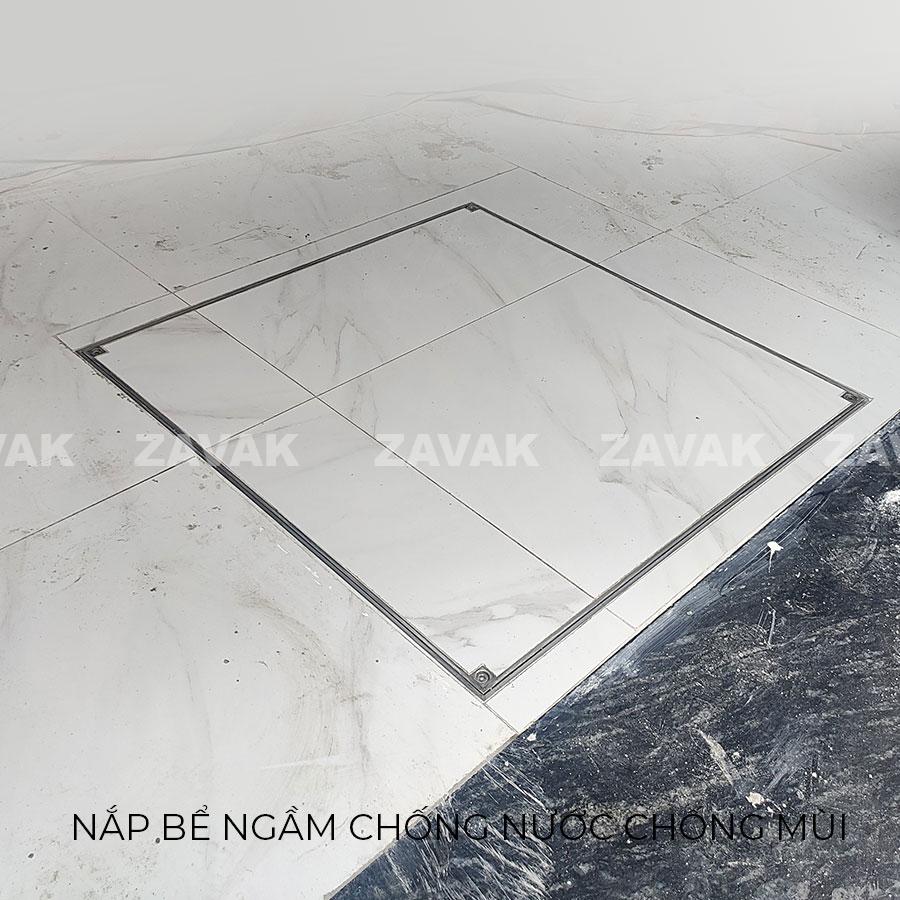 Nắp bể ngầm chống nước ngăn mùi Mh-e70 14 Nắp bể nước ngầm chống nước mưa, nắp hố ga chống mùi inox ZAVAK