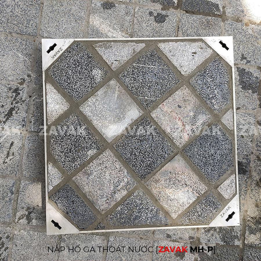 Nắp hố ga thoát nước Mh-p50 10 nắp hố ga thoát nước, nắp bể ngầm thoát nước sinh hoạt, nắp hố ga âm sàn inox