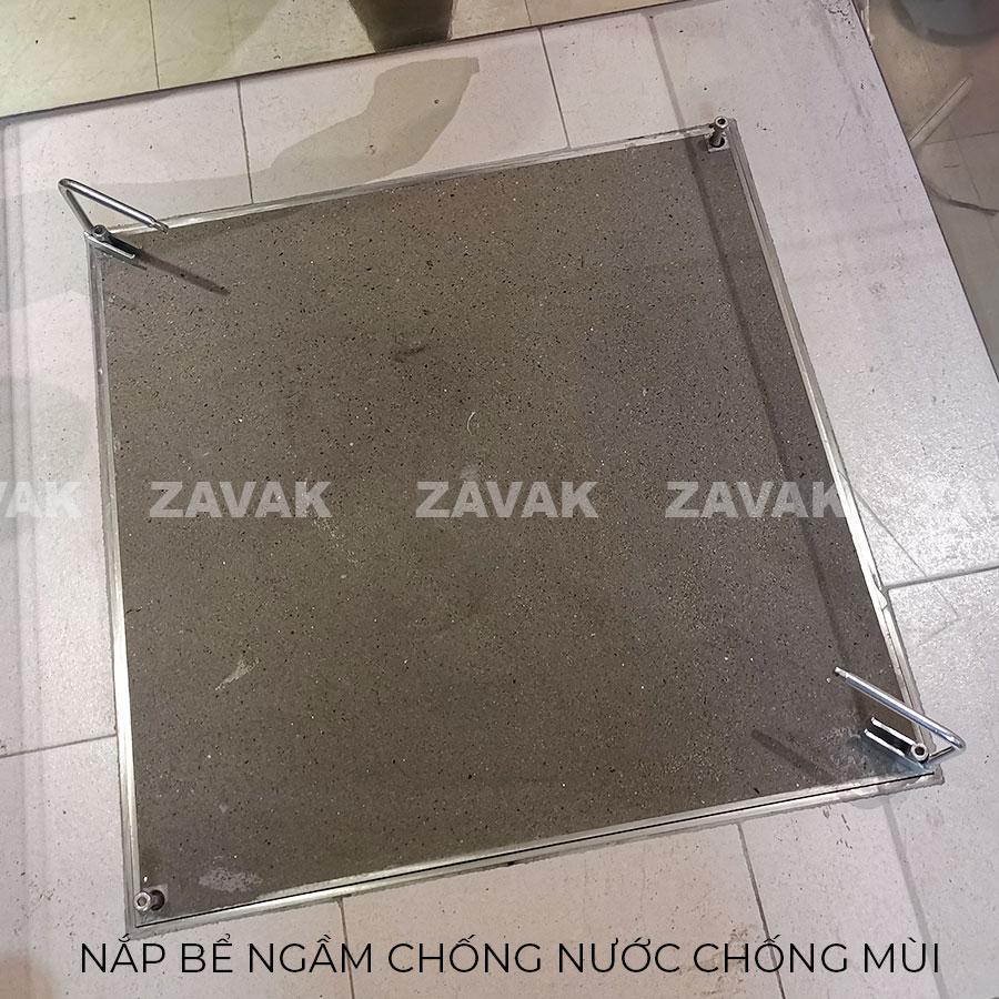 Nắp bể ngầm chịu tải cao Mh-O90 13 Nắp bể nước ngầm chống nước mưa, nắp hố ga chống mùi inox ZAVAK