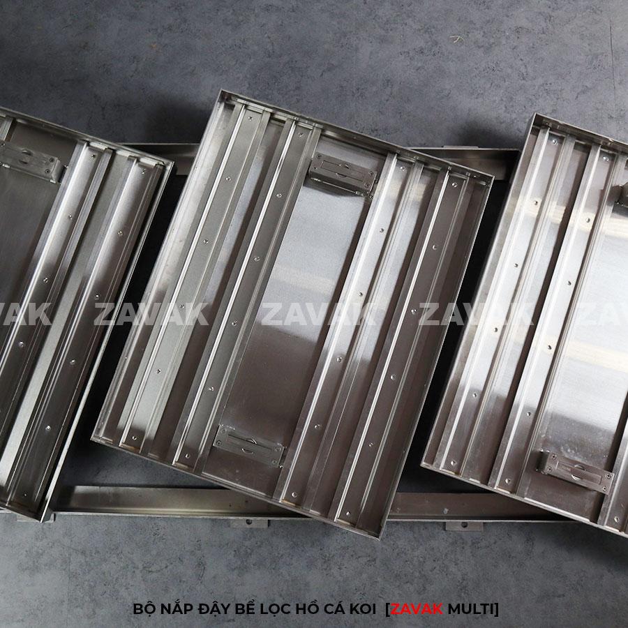 Bộ nắp bể lọc hồ cá koi 2 Bộ nắp bể lọc hồ cá koi trong nhà bằng inox 304 chống gỉ ZAVAK Multi