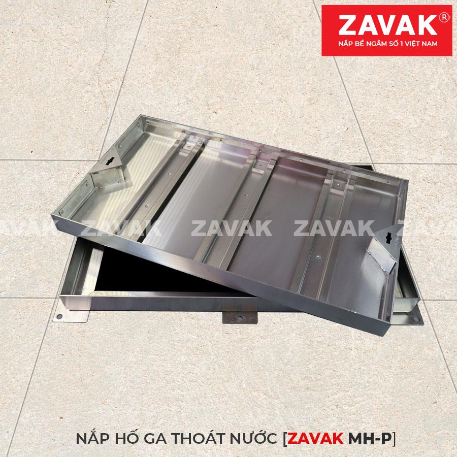Nắp hố ga thoát nước Mh-p40x60 3 nắp hố ,ga âm sàn inox ZavakNắp hố ga thoát nước, hố ga thoát nước mưa, nắp hố ga chống hôi, hố ga thu nước,