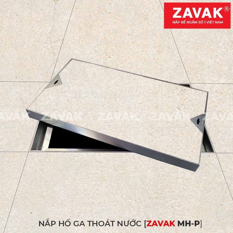Nắp hố ga thoát nước Mh-p40x60 1 nắp hố ,ga âm sàn inox ZavakNắp hố ga thoát nước, hố ga thoát nước mưa, nắp hố ga chống hôi, hố ga thu nước,