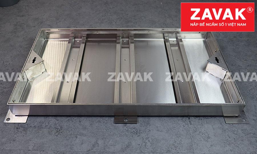 Nắp hố ga thoát nước Mh-p40x60 6 nắp hố ,ga âm sàn inox ZavakNắp hố ga thoát nước, hố ga thoát nước mưa, nắp hố ga chống hôi, hố ga thu nước,
