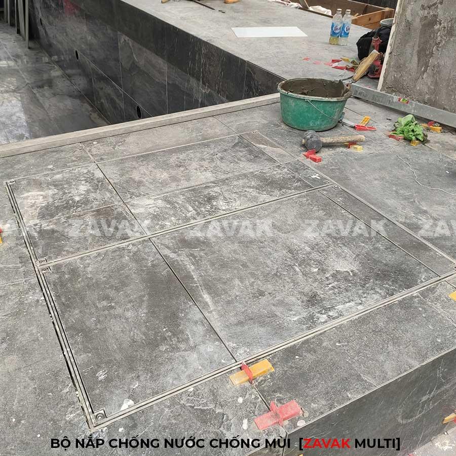 Bộ nắp bể cân bằng hồ bơi chống nước 8 nắp hố bơi, nắp bể cân bằng hồ bơi,nắp bể ngầm âm sàn inox zavak